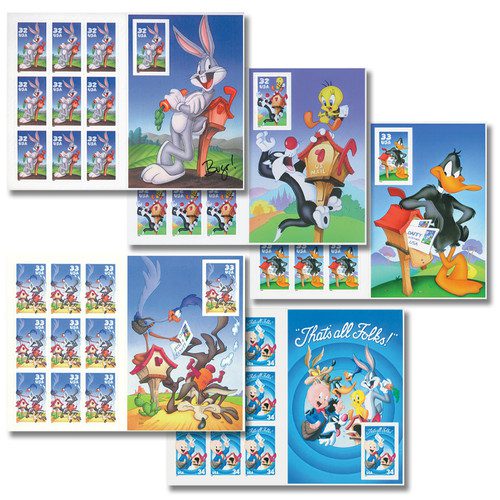 3137//3534 - 1997-2001 Warner Brothers Sheet Collection, Set of 5