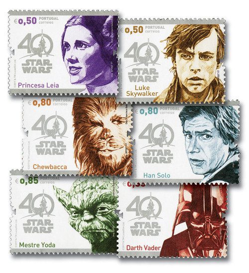 M11947 - 2017 0,50 Star Wars Characters set of 6 stamps