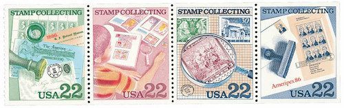 2198-2201 - 1986 22c Stamp Collecting