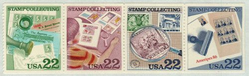 2201b - 1986 22c Stamp Collecting