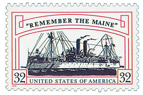 3192 - 1998 32c "Remember the Maine"