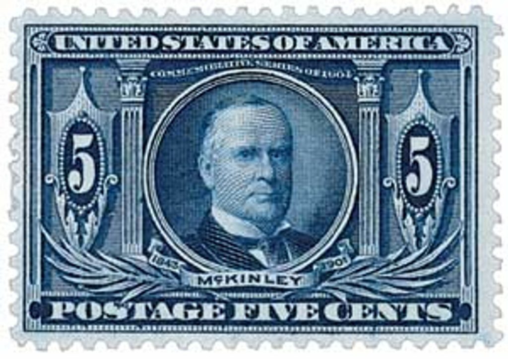 # 326 - 1904 5c William McKinley, dark blue