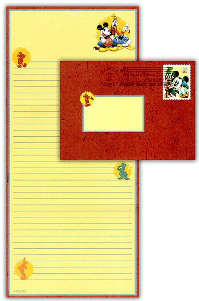 U653 - 2004 Disney - Mickey and Friends Stationery FDC