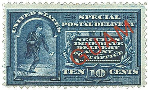 GE1 - 1899 10c Guam Special Delivery - blue