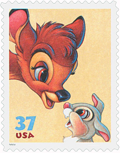 3866 - 2004 37c Disney Characters: Bambi and Thumper