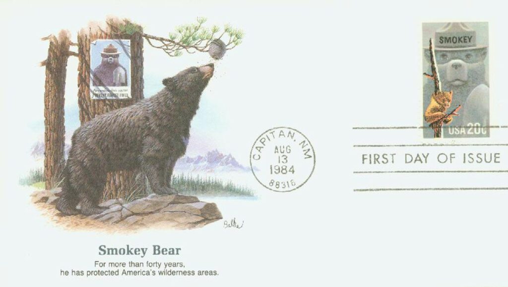 2096 FDC - 1984 20c Smokey Bear, Fire Prevention
