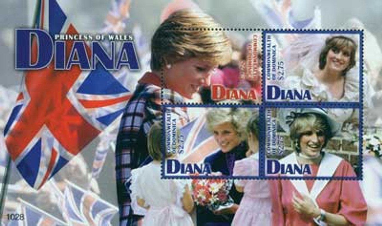 M10629 - 2010 Dominica Princess Diana 4v M