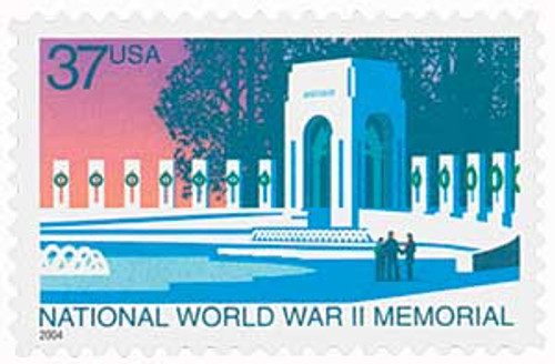 3862 - 2004 37c National World War II Memorial