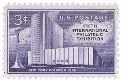 1076 - 1956 3¢ FIPEX stamp