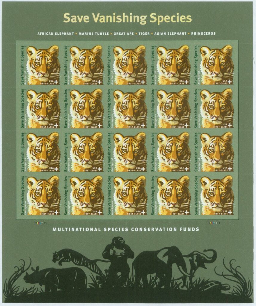 2011 Semipostal - Save Vanishing Species Full Mint Sheet