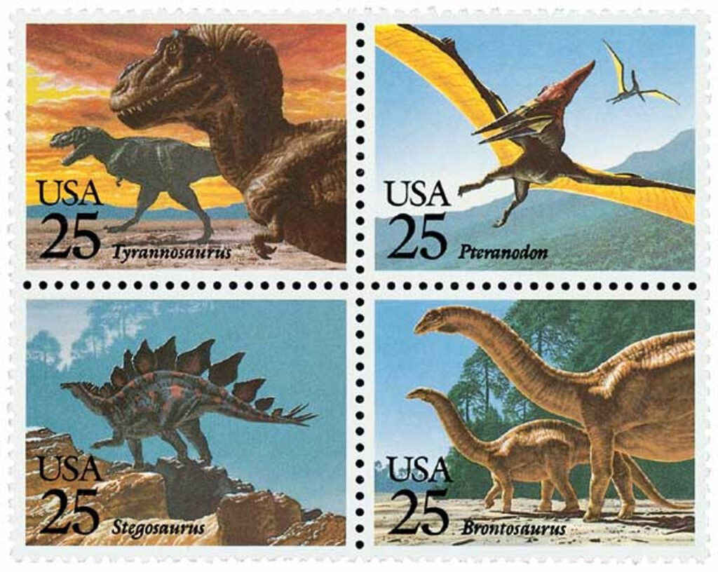 2422-25 - 1989 25c Prehistoric Animals