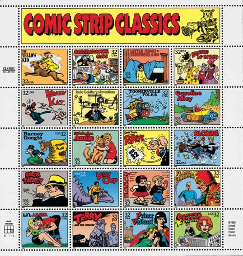 3000 - 1995 32c Comic Strip Classics